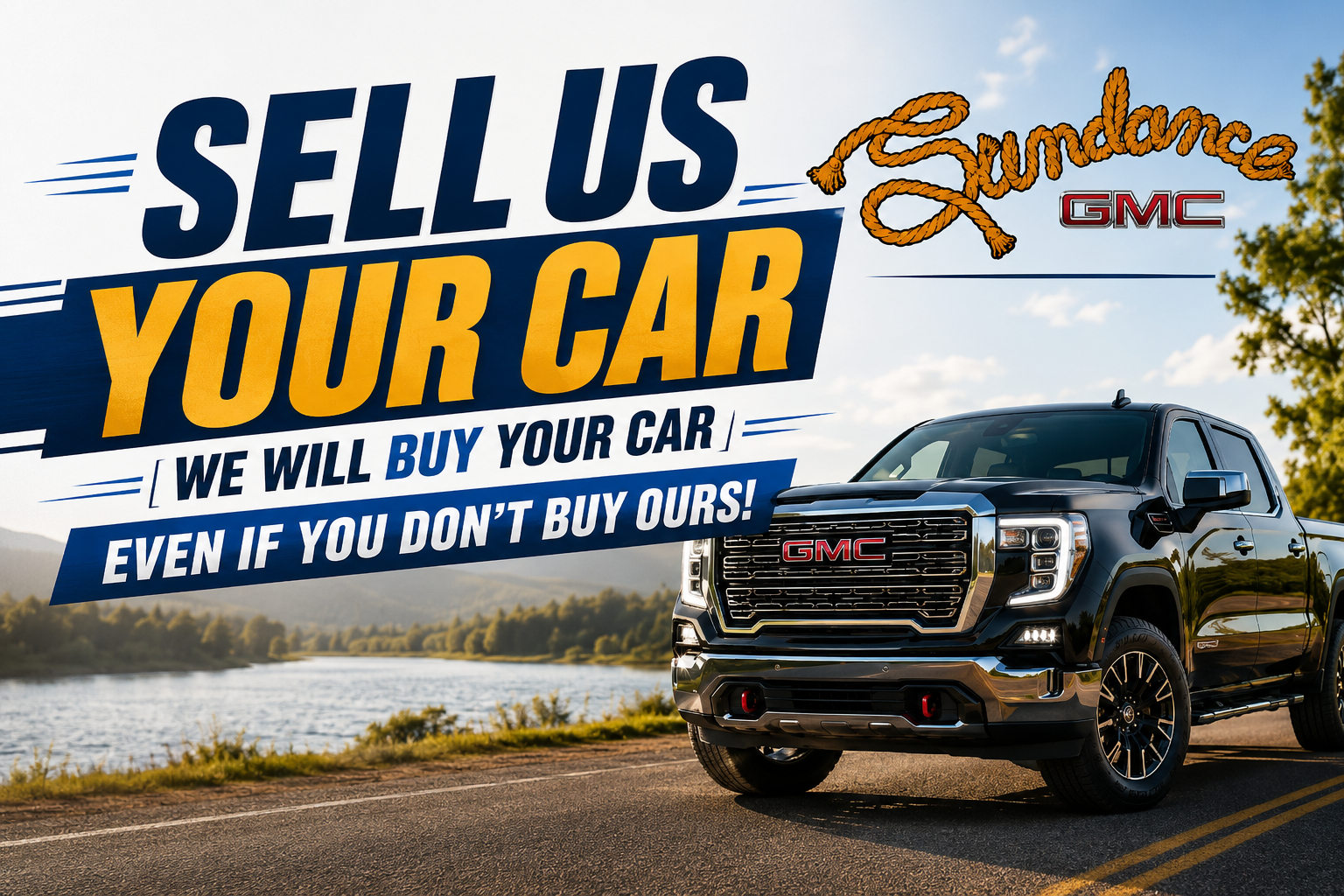 We buy cars banner