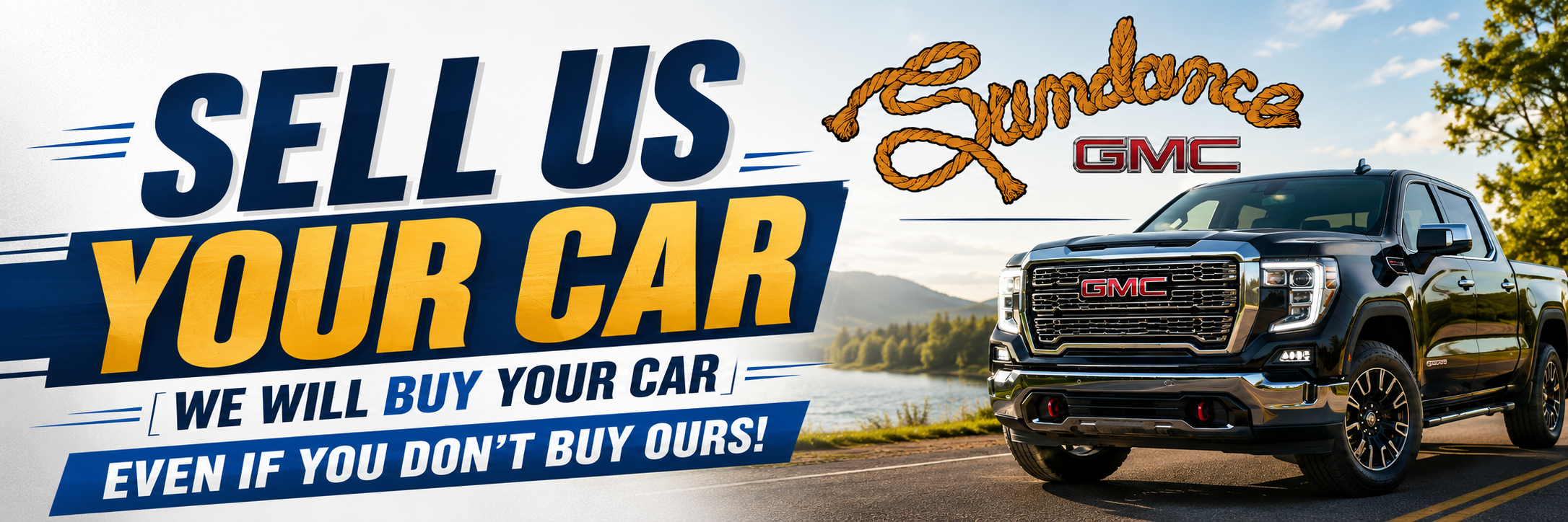 We buy cars banner